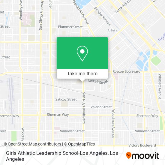 Girls Athletic Leadership School-Los Angeles map