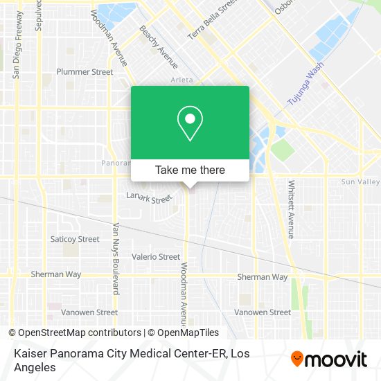 Kaiser Panorama City Medical Center-ER map