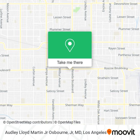 Mapa de Audley Lloyd Martin Jr Osbourne, Jr, MD