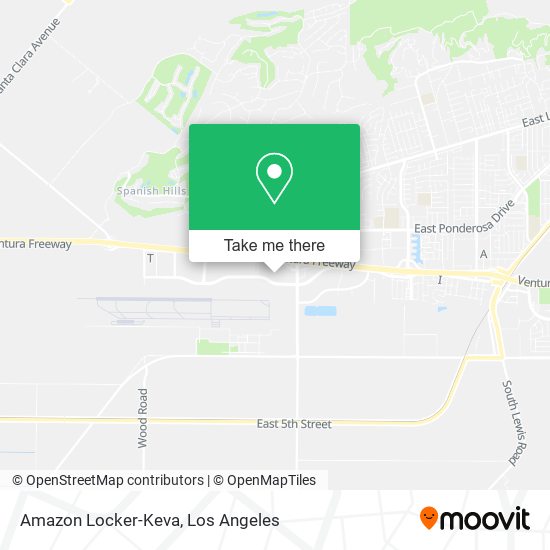 Mapa de Amazon Locker-Keva