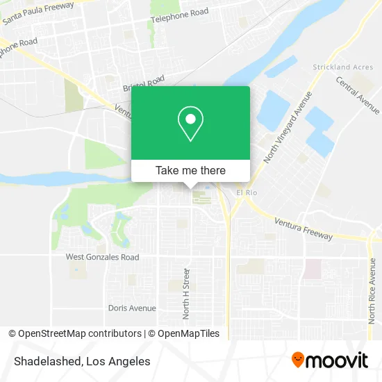 Shadelashed map