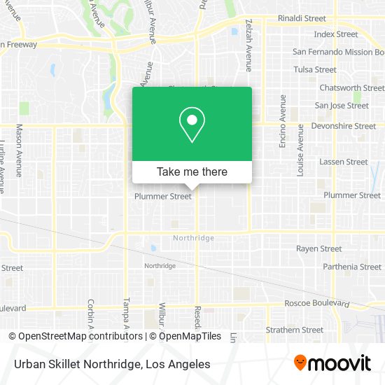 Urban Skillet Northridge map