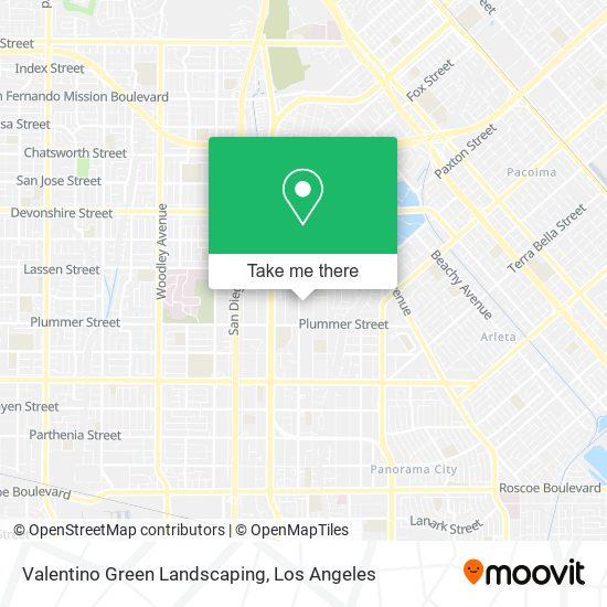 Valentino Green Landscaping map