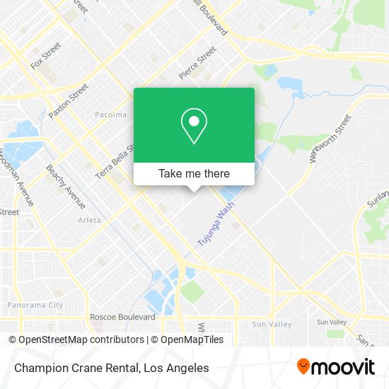 Champion Crane Rental map