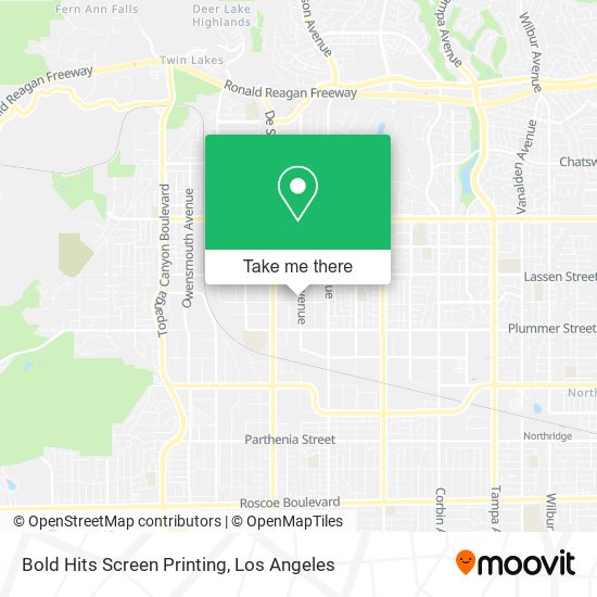 Bold Hits Screen Printing map