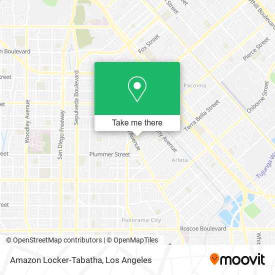 Mapa de Amazon Locker-Tabatha