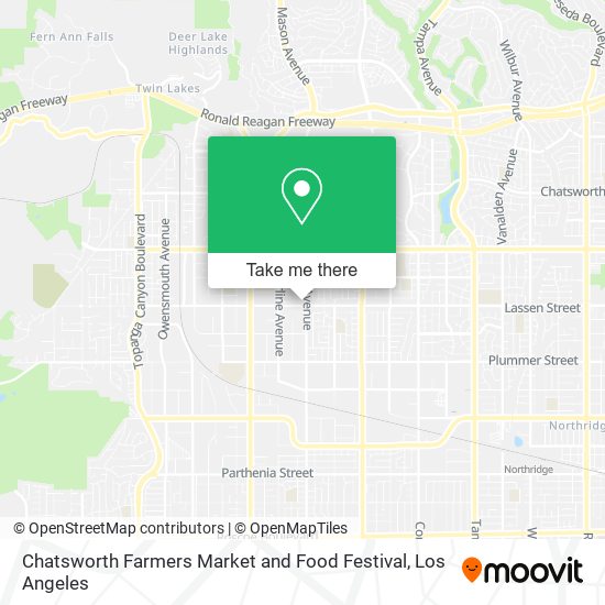 Chatsworth Farmers Market and Food Festival map