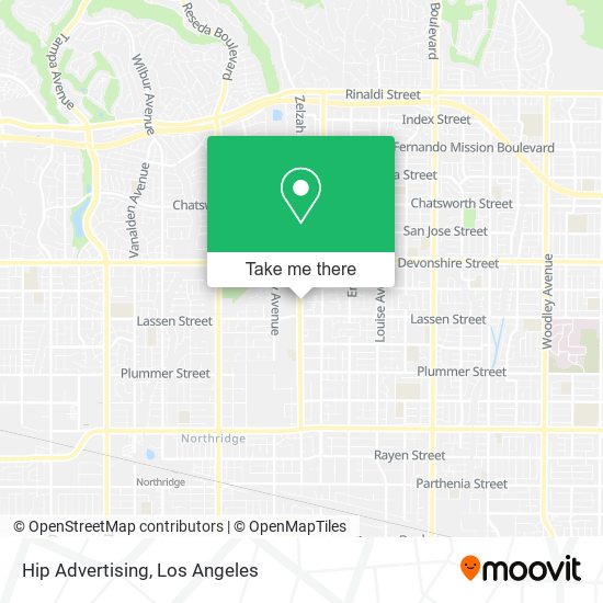 Hip Advertising map