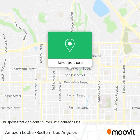 Amazon Locker-Redfern map