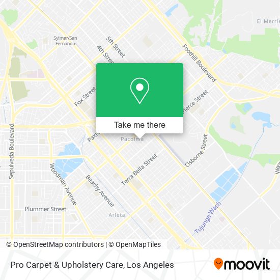 Pro Carpet & Upholstery Care map