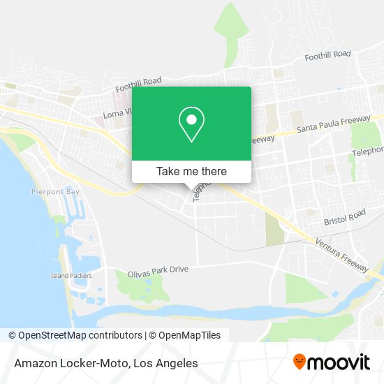 Amazon Locker-Moto map