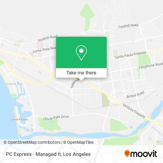 PC Express - Managed It map