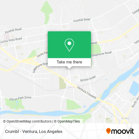 Crumbl - Ventura map