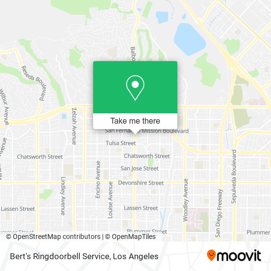 Bert's Ringdoorbell Service map