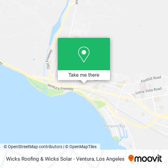 Wicks Roofing & Wicks Solar - Ventura map