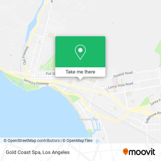 Gold Coast Spa map