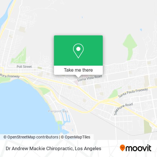Mapa de Dr Andrew Mackie Chiropractic
