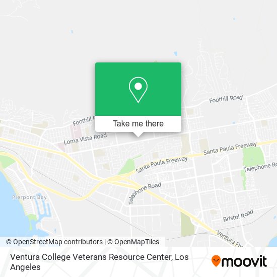 Mapa de Ventura College Veterans Resource Center