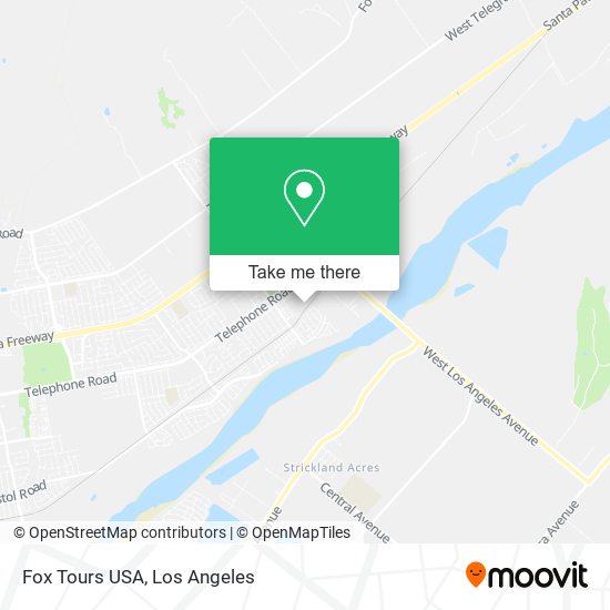 Mapa de Fox Tours USA