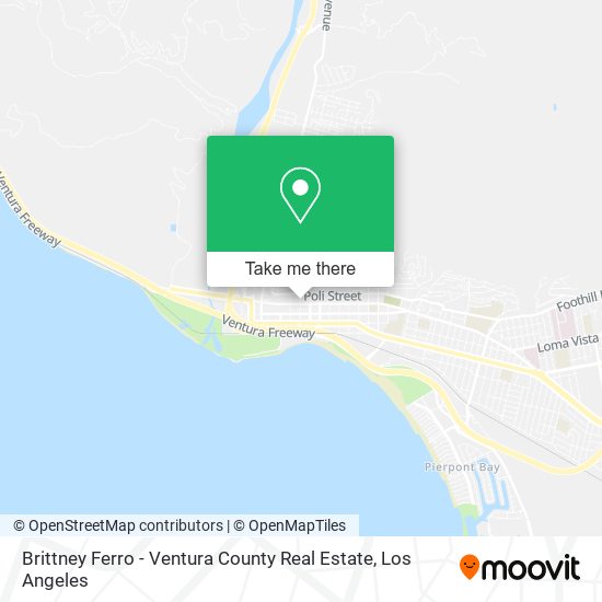 Brittney Ferro - Ventura County Real Estate map