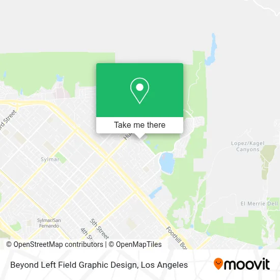 Beyond Left Field Graphic Design map