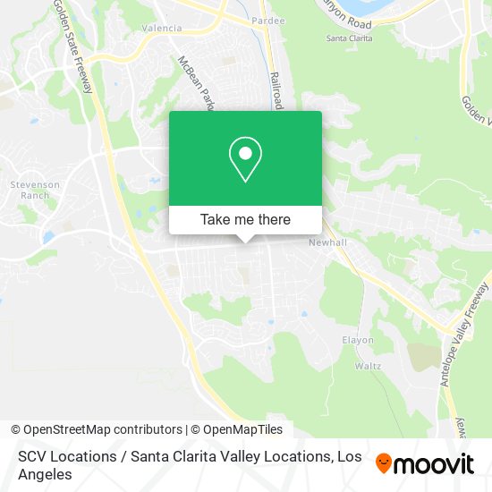 Mapa de SCV Locations / Santa Clarita Valley Locations