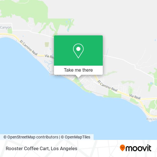 Rooster Coffee Cart map