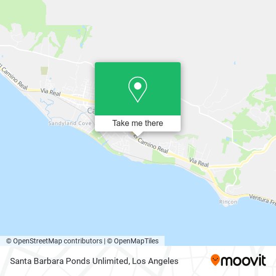 Mapa de Santa Barbara Ponds Unlimited