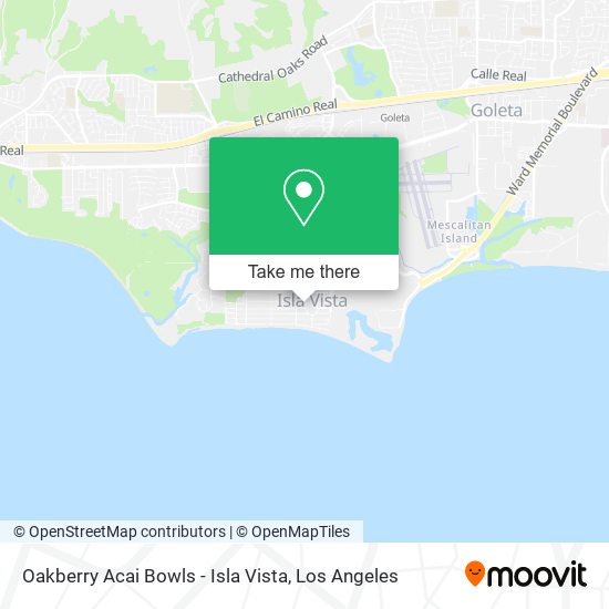 Oakberry Acai Bowls - Isla Vista map