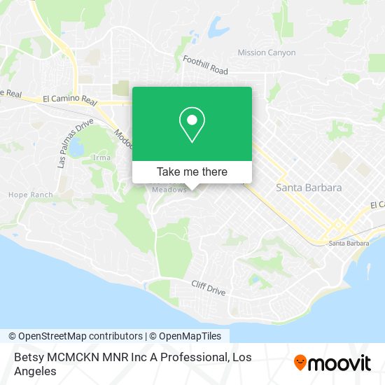 Mapa de Betsy MCMCKN MNR Inc A Professional