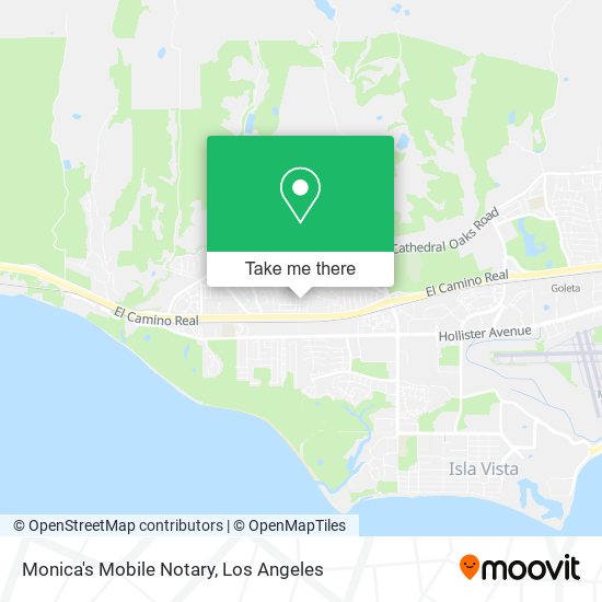 Monica's Mobile Notary map