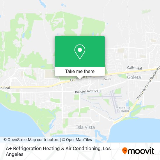 A+ Refrigeration Heating & Air Conditioning map