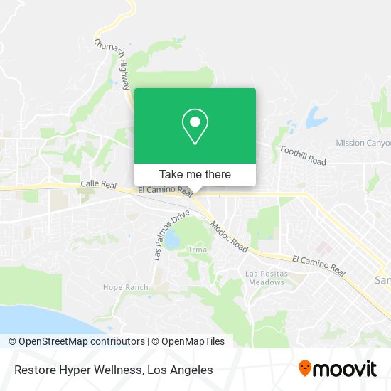 Restore Hyper Wellness map