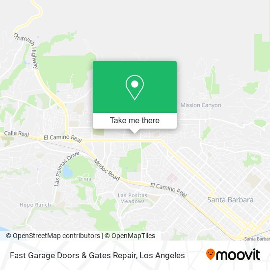 Fast Garage Doors & Gates Repair map
