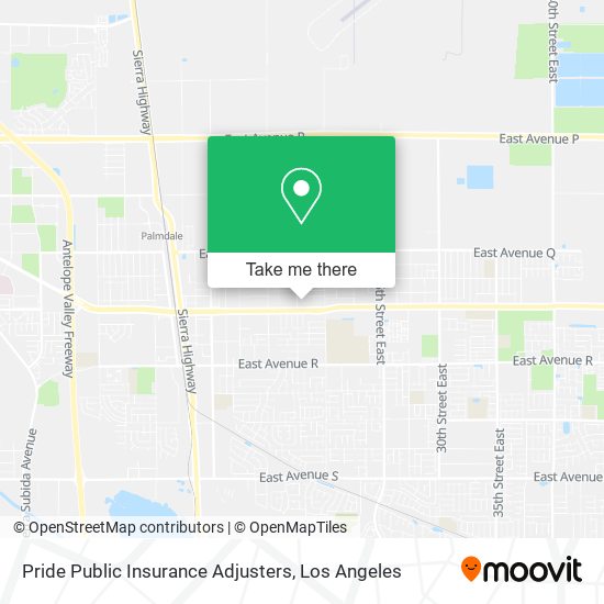 Pride Public Insurance Adjusters map