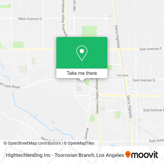 Hightechlending Inc - Toorosian Branch map