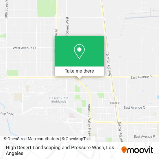 High Desert Landscaping and Pressure Wash map