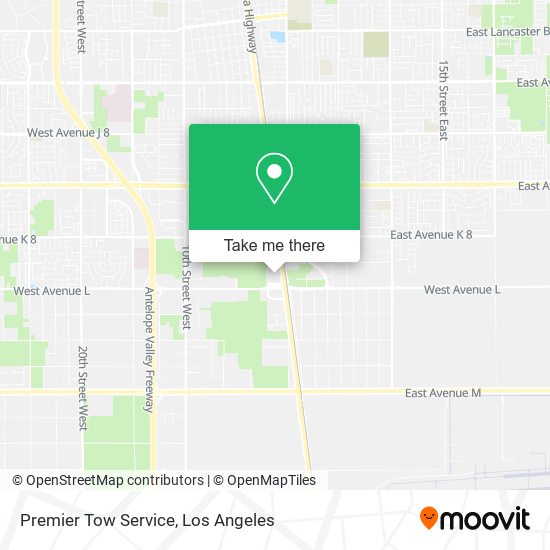Premier Tow Service map
