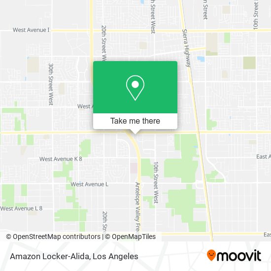 Mapa de Amazon Locker-Alida