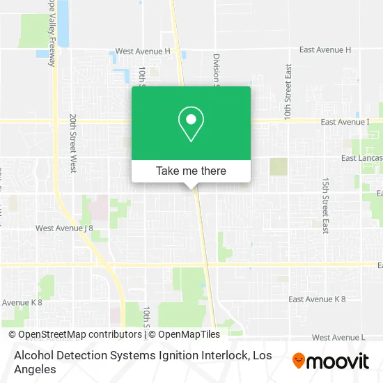 Alcohol Detection Systems Ignition Interlock map