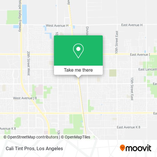 Cali Tint Pros map