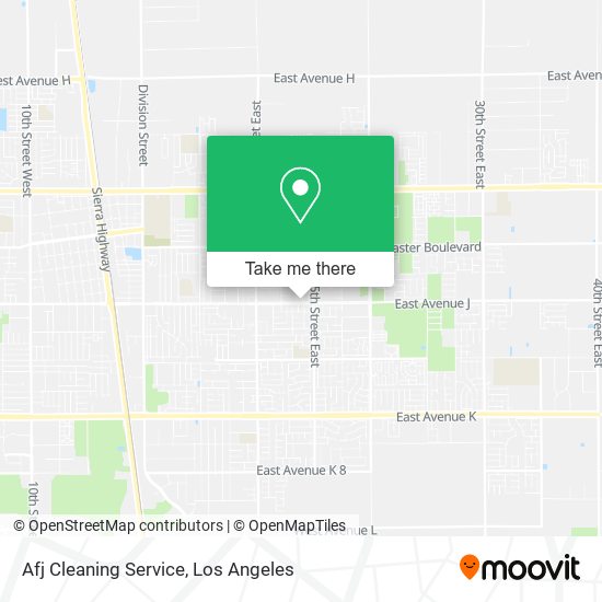 Afj Cleaning Service map