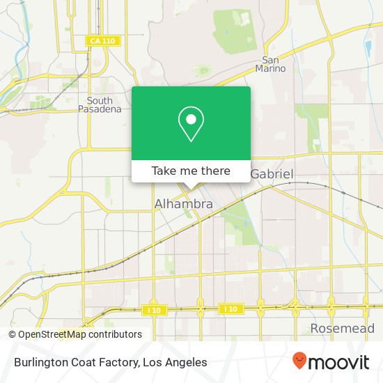 Burlington Coat Factory map