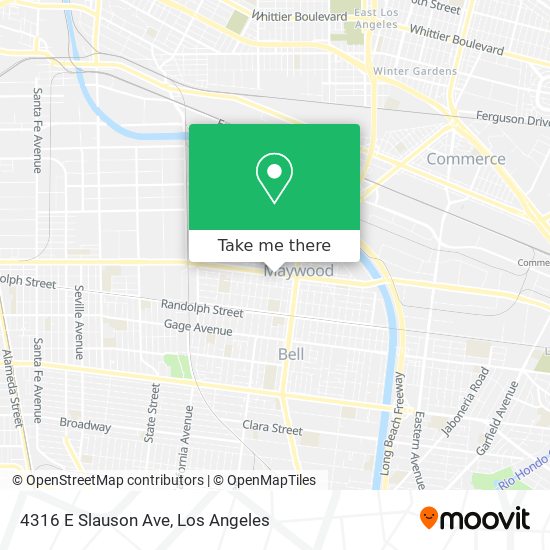 Mapa de 4316 E Slauson Ave