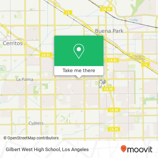 Mapa de Gilbert West High School