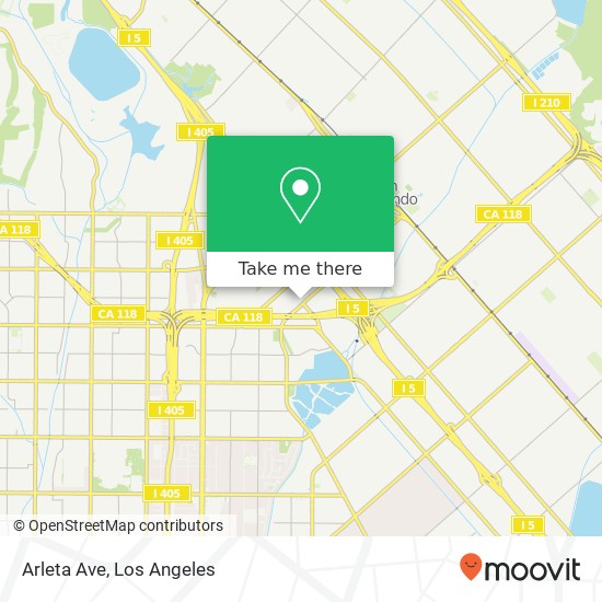 Arleta Ave map