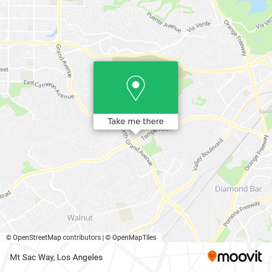 Mt Sac Way map