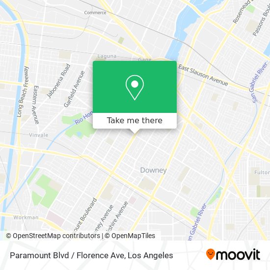 Paramount Blvd / Florence Ave map