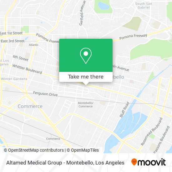 Altamed Medical Group - Montebello map