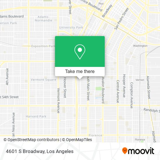 4601 S Broadway map